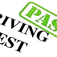 pass driving test sign